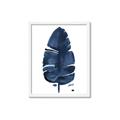 Picture of Blue Tropical Leaf II _GroupedProduct_Rectangle_Portrait_Framed_Matted_
