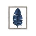 Picture of Blue Tropical Leaf II _GroupedProduct_Rectangle_Portrait_Framed_Matted_