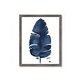 Picture of Blue Tropical Leaf II _GroupedProduct_Rectangle_Portrait_Framed_Matted_