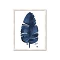 Picture of Blue Tropical Leaf II _GroupedProduct_Rectangle_Portrait_Framed_Matted_