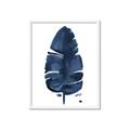 Picture of Blue Tropical Leaf II _GroupedProduct_Rectangle_Portrait_Framed_Matted_