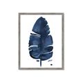 Picture of Blue Tropical Leaf II _GroupedProduct_Rectangle_Portrait_Framed_Matted_