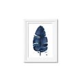 Picture of Blue Tropical Leaf II _GroupedProduct_Rectangle_Portrait_Framed_Matted_