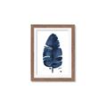 Picture of Blue Tropical Leaf II _GroupedProduct_Rectangle_Portrait_Framed_Matted_