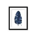 Picture of Blue Tropical Leaf II _GroupedProduct_Rectangle_Portrait_Framed_Matted_