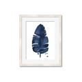 Picture of Blue Tropical Leaf II _GroupedProduct_Rectangle_Portrait_Framed_Matted_