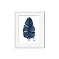 Picture of Blue Tropical Leaf II _GroupedProduct_Rectangle_Portrait_Framed_Matted_