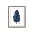 Picture of Blue Tropical Leaf II _GroupedProduct_Rectangle_Portrait_Framed_Matted_