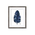 Picture of Blue Tropical Leaf II _GroupedProduct_Rectangle_Portrait_Framed_Matted_