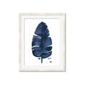 Picture of Blue Tropical Leaf II _GroupedProduct_Rectangle_Portrait_Framed_Matted_