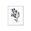 Picture of Blue Leaves IV _GroupedProduct_Rectangle_Portrait_Framed_Matted_