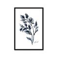 Picture of Blue Leaves IV _GroupedProduct_Rectangle_Portrait_Framed_Matted_
