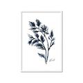 Picture of Blue Leaves IV _GroupedProduct_Rectangle_Portrait_Framed_Matted_