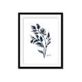 Picture of Blue Leaves IV _GroupedProduct_Rectangle_Portrait_Framed_Matted_