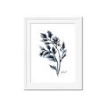Picture of Blue Leaves IV _GroupedProduct_Rectangle_Portrait_Framed_Matted_