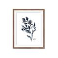 Picture of Blue Leaves IV _GroupedProduct_Rectangle_Portrait_Framed_Matted_