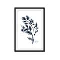 Picture of Blue Leaves IV _GroupedProduct_Rectangle_Portrait_Framed_Matted_