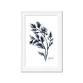 Picture of Blue Leaves IV _GroupedProduct_Rectangle_Portrait_Framed_Matted_