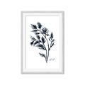 Picture of Blue Leaves IV _GroupedProduct_Rectangle_Portrait_Framed_Matted_