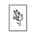 Picture of Blue Leaves IV _GroupedProduct_Rectangle_Portrait_Framed_Matted_