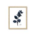 Picture of Blue Leaves V _GroupedProduct_Rectangle_Portrait_Framed_Matted_