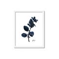 Picture of Blue Leaves V _GroupedProduct_Rectangle_Portrait_Framed_Matted_