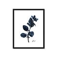 Picture of Blue Leaves V _GroupedProduct_Rectangle_Portrait_Framed_Matted_