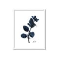 Picture of Blue Leaves V _GroupedProduct_Rectangle_Portrait_Framed_Matted_