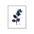 Picture of Blue Leaves V _GroupedProduct_Rectangle_Portrait_Framed_Matted_