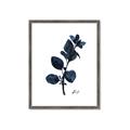 Picture of Blue Leaves V _GroupedProduct_Rectangle_Portrait_Framed_Matted_