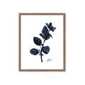Picture of Blue Leaves V _GroupedProduct_Rectangle_Portrait_Framed_Matted_