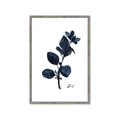 Picture of Blue Leaves V _GroupedProduct_Rectangle_Portrait_Framed_Matted_