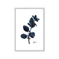 Picture of Blue Leaves V _GroupedProduct_Rectangle_Portrait_Framed_Matted_
