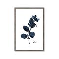 Picture of Blue Leaves V _GroupedProduct_Rectangle_Portrait_Framed_Matted_