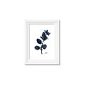 Picture of Blue Leaves V _GroupedProduct_Rectangle_Portrait_Framed_Matted_