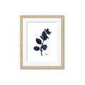 Picture of Blue Leaves V _GroupedProduct_Rectangle_Portrait_Framed_Matted_