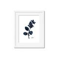 Picture of Blue Leaves V _GroupedProduct_Rectangle_Portrait_Framed_Matted_