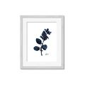 Picture of Blue Leaves V _GroupedProduct_Rectangle_Portrait_Framed_Matted_