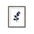Picture of Blue Leaves V _GroupedProduct_Rectangle_Portrait_Framed_Matted_