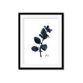 Picture of Blue Leaves V _GroupedProduct_Rectangle_Portrait_Framed_Matted_