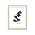 Picture of Blue Leaves V _GroupedProduct_Rectangle_Portrait_Framed_Matted_