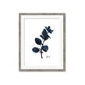 Picture of Blue Leaves V _GroupedProduct_Rectangle_Portrait_Framed_Matted_