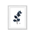 Picture of Blue Leaves V _GroupedProduct_Rectangle_Portrait_Framed_Matted_