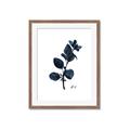 Picture of Blue Leaves V _GroupedProduct_Rectangle_Portrait_Framed_Matted_