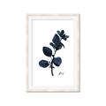 Picture of Blue Leaves V _GroupedProduct_Rectangle_Portrait_Framed_Matted_