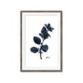 Picture of Blue Leaves V _GroupedProduct_Rectangle_Portrait_Framed_Matted_