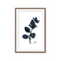 Picture of Blue Leaves V _GroupedProduct_Rectangle_Portrait_Framed_Matted_