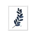 Picture of Blue Leaves VI _GroupedProduct_Rectangle_Portrait_Framed_Matted_