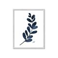 Picture of Blue Leaves VI _GroupedProduct_Rectangle_Portrait_Framed_Matted_