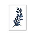 Picture of Blue Leaves VI _GroupedProduct_Rectangle_Portrait_Framed_Matted_
